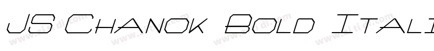 JS Chanok Bold Itali字体转换